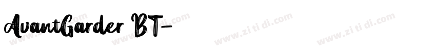 AvantGarder BT字体转换